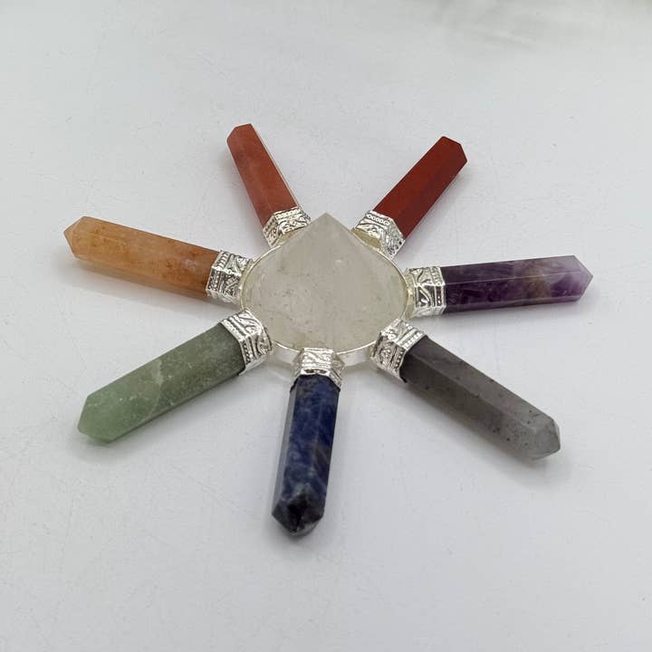 Seven Chakra 7-Point Energy Generator for wholesale by Meraki Gemstones