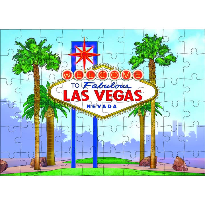 Welcome to Fabulous Las Vegas Sign- Puzzle for wholesale by Color Our Town