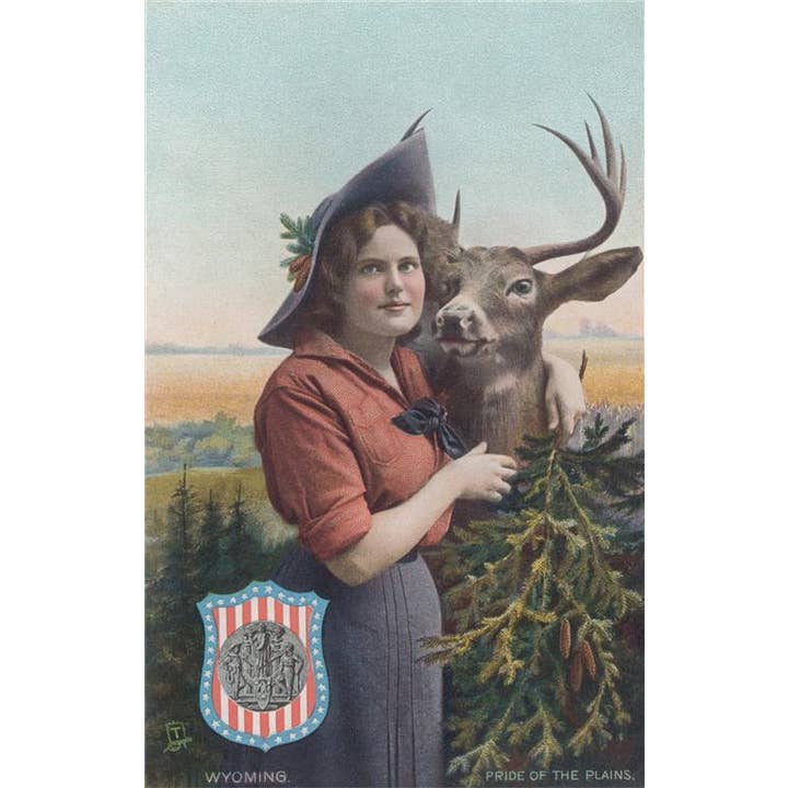 Magnet WY-169 Pride of the Plains Woman for wholesale by Found Image Press