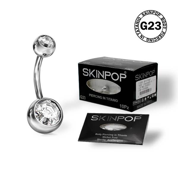 SKINPOP - Wholesale Nipple Ring - STERILE BANANA-NAVEL PIERCINGS FOR FIRST TIME10