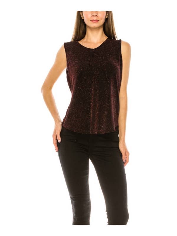 Canotta luccicante NERA ROSSA per la vendita all'ingrosso da parte di Urban Diction