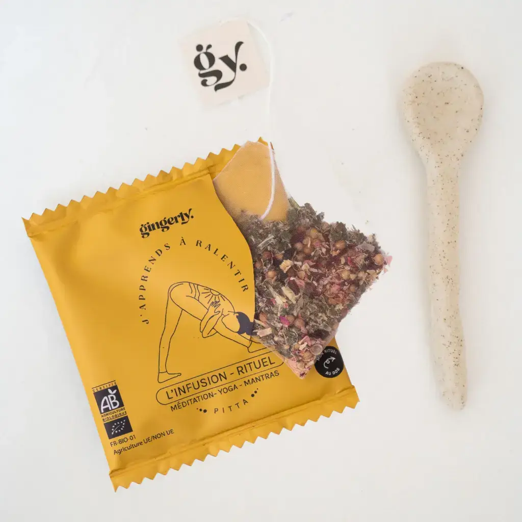 Gingerly – Engroshandel Sundheds-/detox-te – Økologisk Infusionsritual, MIX 140 poser 7 opskrifter7