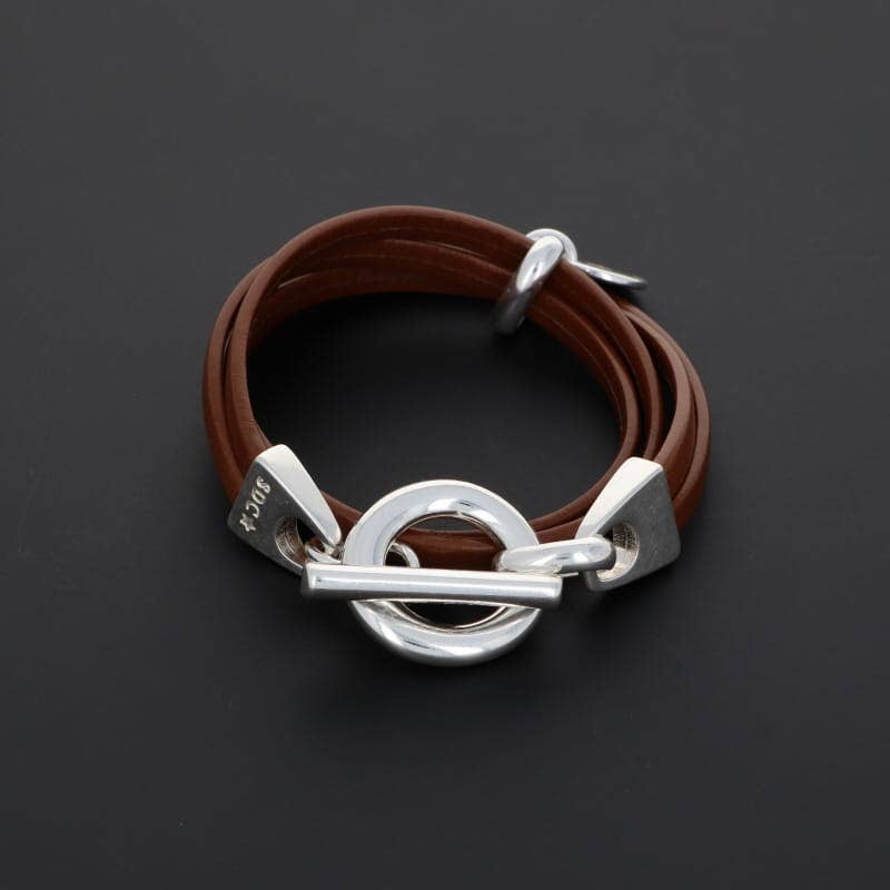 SECRET DE CUIR - Vendita all'ingrosso Bracciale a polsino - Bracciale No. 87 a doppio giro4
