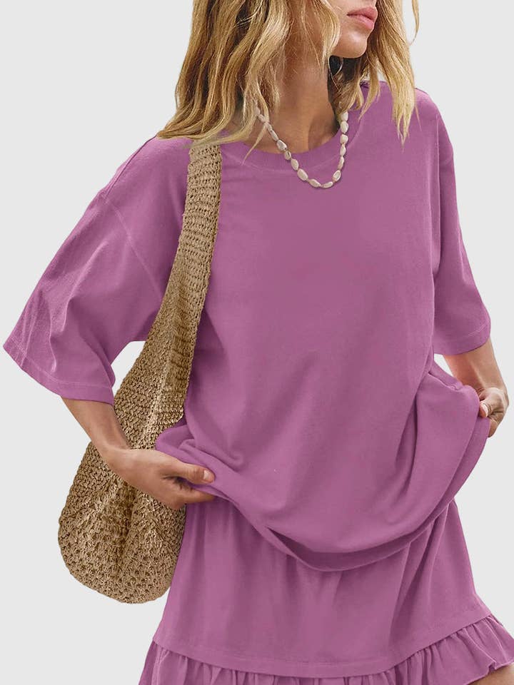 Ensemble Jupe Évasée et Haut Ample pour la vente par Soli Echo