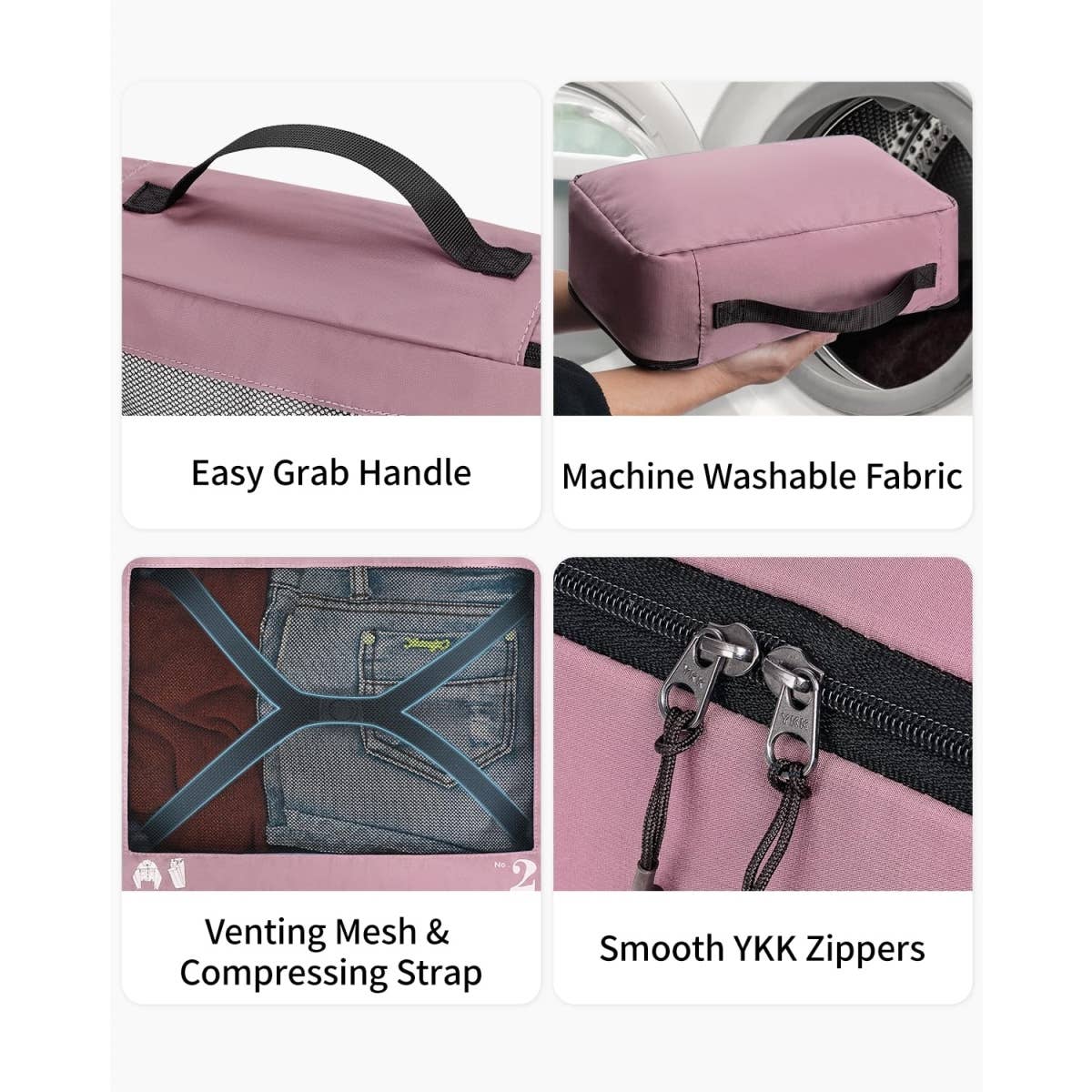 wandf – wholesale Packningskub – 7-delat set tåliga resväskorganisatörer med packpåsar43