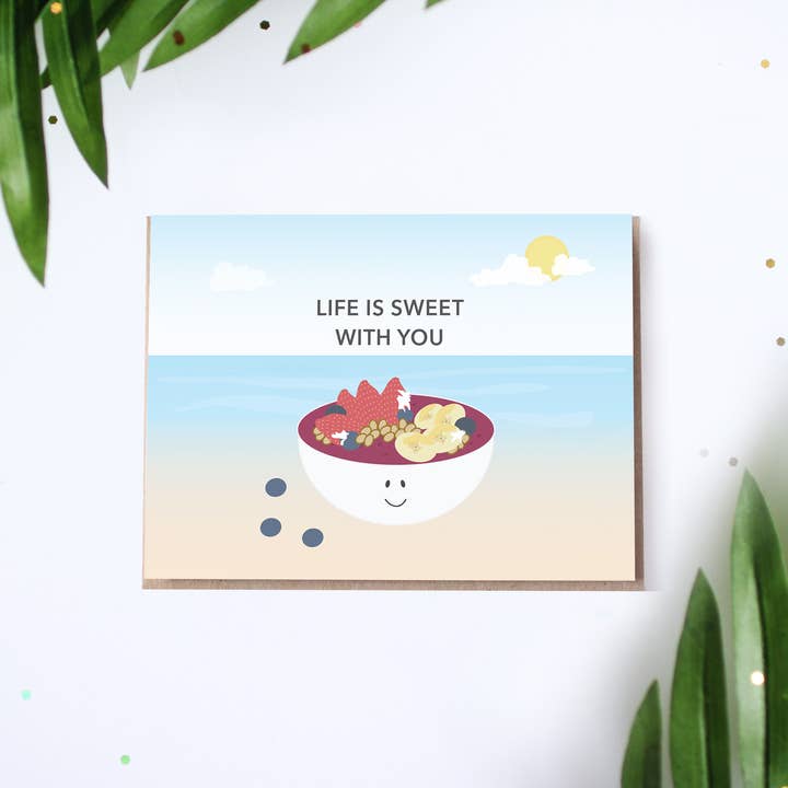 Design Missions Co. - Wholesale Friendship Card - Sweet Acai Bowl Card1