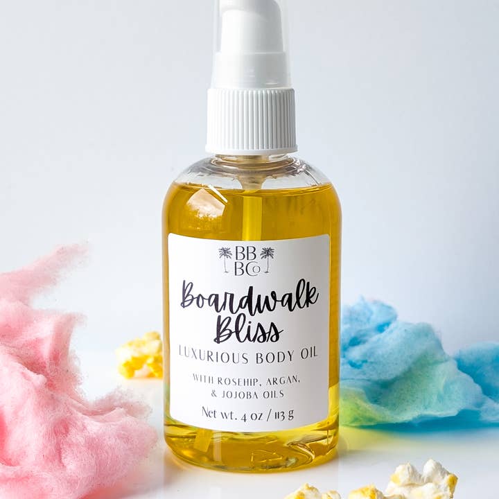 Beachy Bubbles Bath Co - Wholesale Bath/Body Oil - Boardwalk Bliss Body Oil1