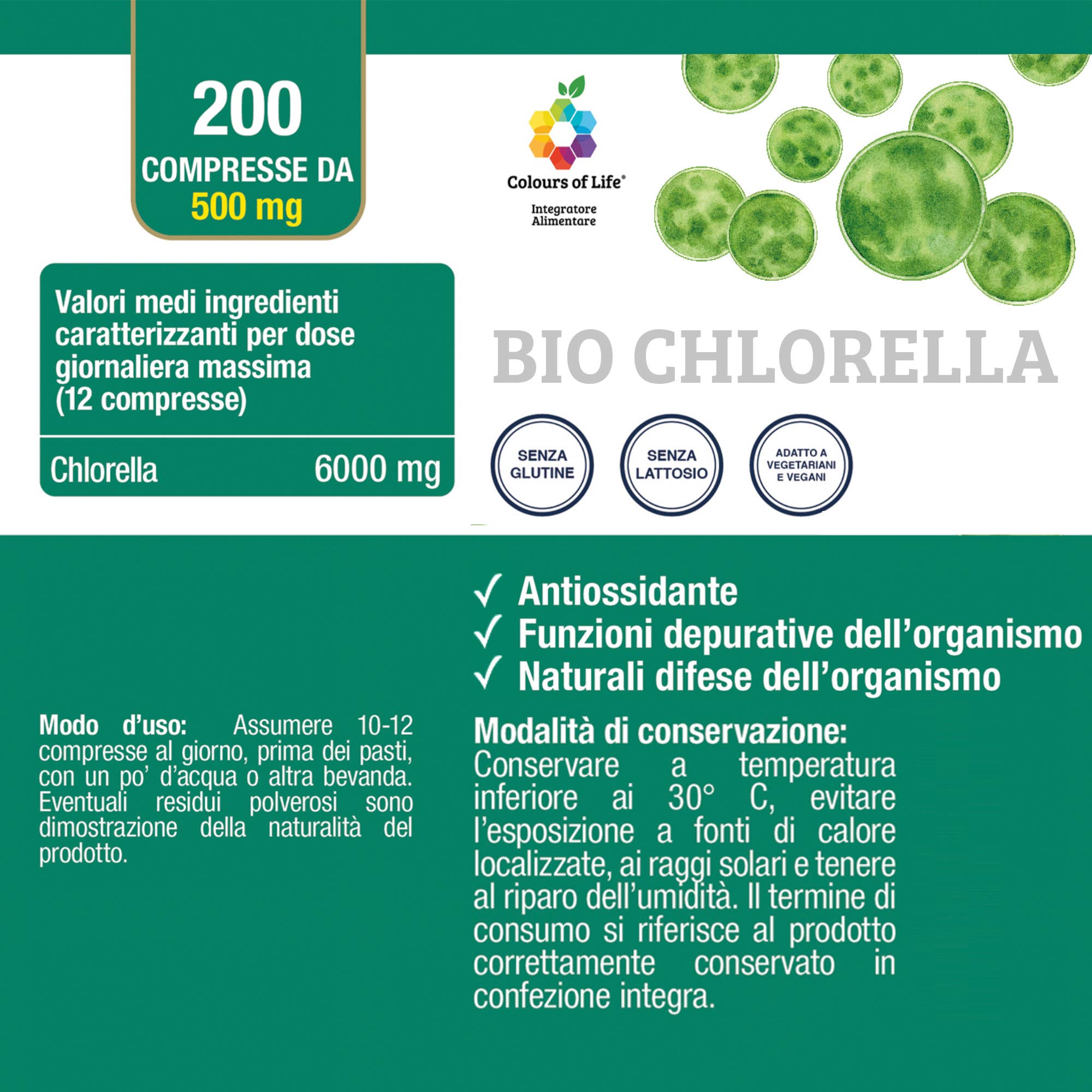 OPTIMA NATURALS - Wholesale Oral Supplement/Vitamin - Bio Chlorella, 200 tablets, 500mg4