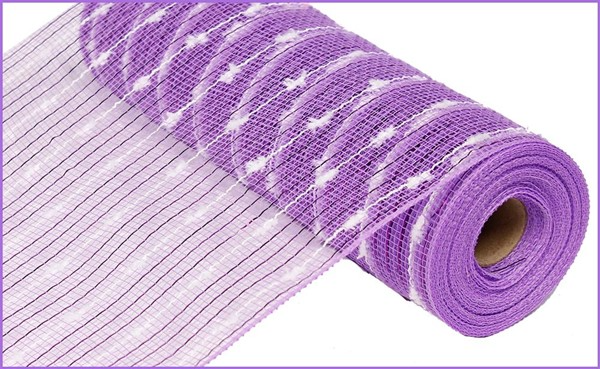 Amber Marie & Company - Wholesale Ribbon - Gift Wrapping - 10.25"X10yd Metallic Puff Ball Mesh Ribbon2
