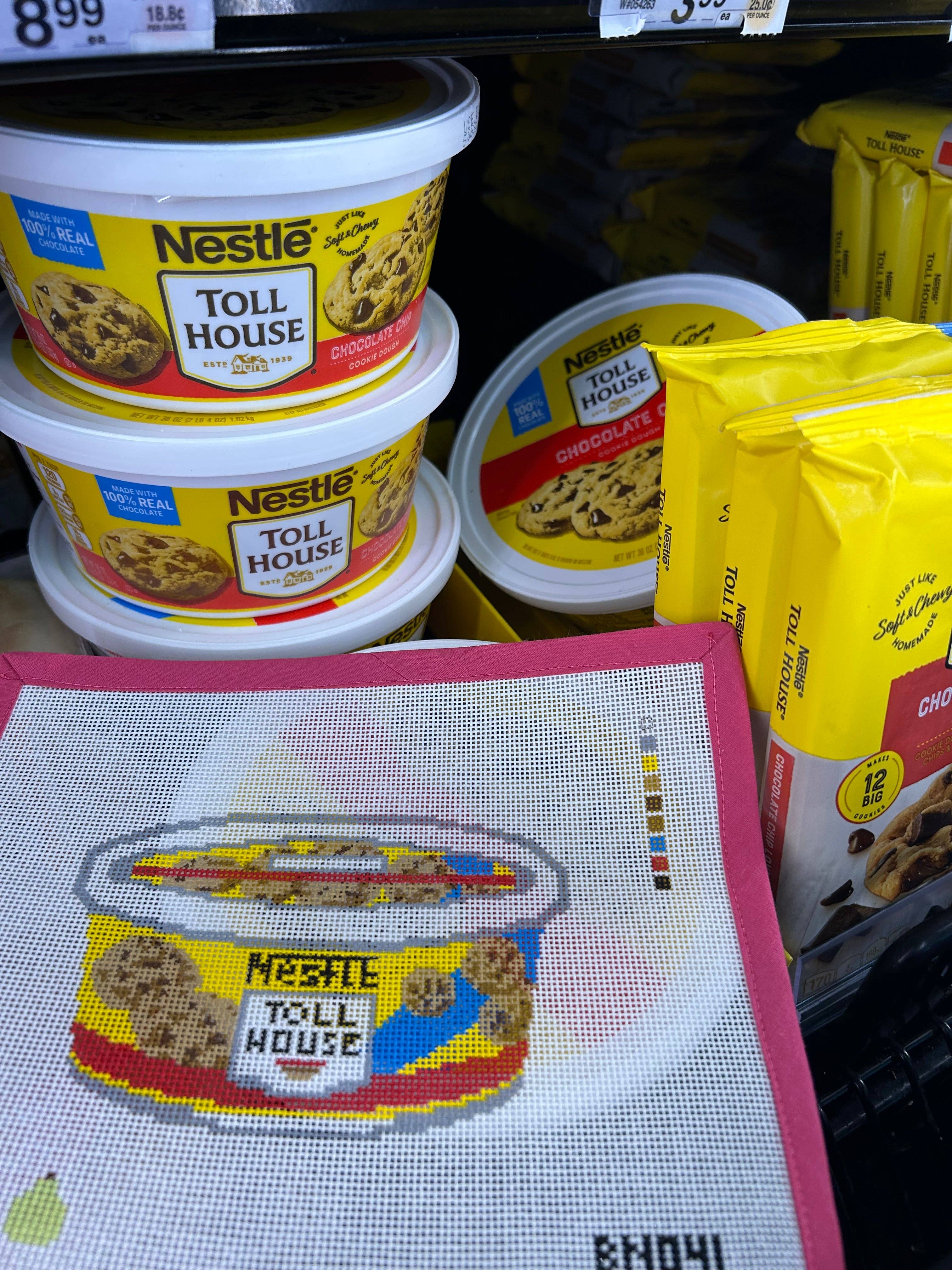 Perrin Gentry Designs - Wholesale Embroidery/Cross Stitch Supplies - Cookie Dough Tub Handpainted Needlepoint Canvas1