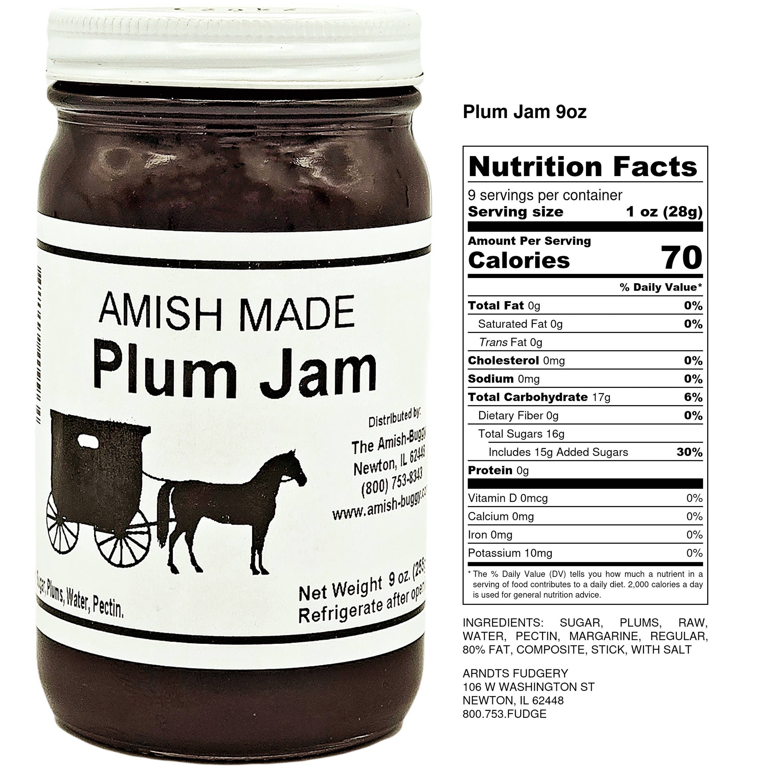 Arndt's Fudgery LLC - Wholesale Jam/Jelly - Amish made Jam and Jellies - 8 oz.30