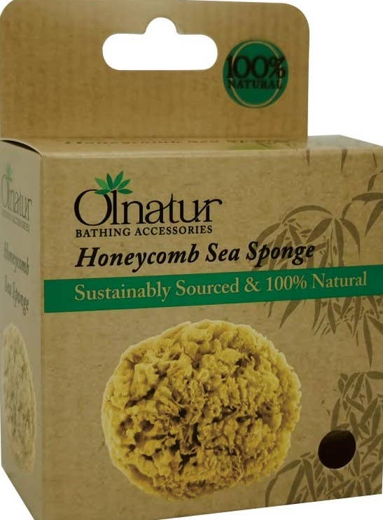 Max-Link Solutions Ltd – wholesale Bath pouf/sponge – Olnatur Honeycomb Natural Sea Sponge, Natural Bath Sponge2