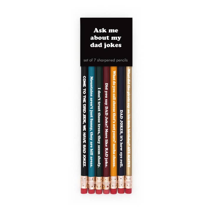 SNIFTY - Wholesale Pencil - ASK ME ABOUT MY DAD JOKES PENCIL SET