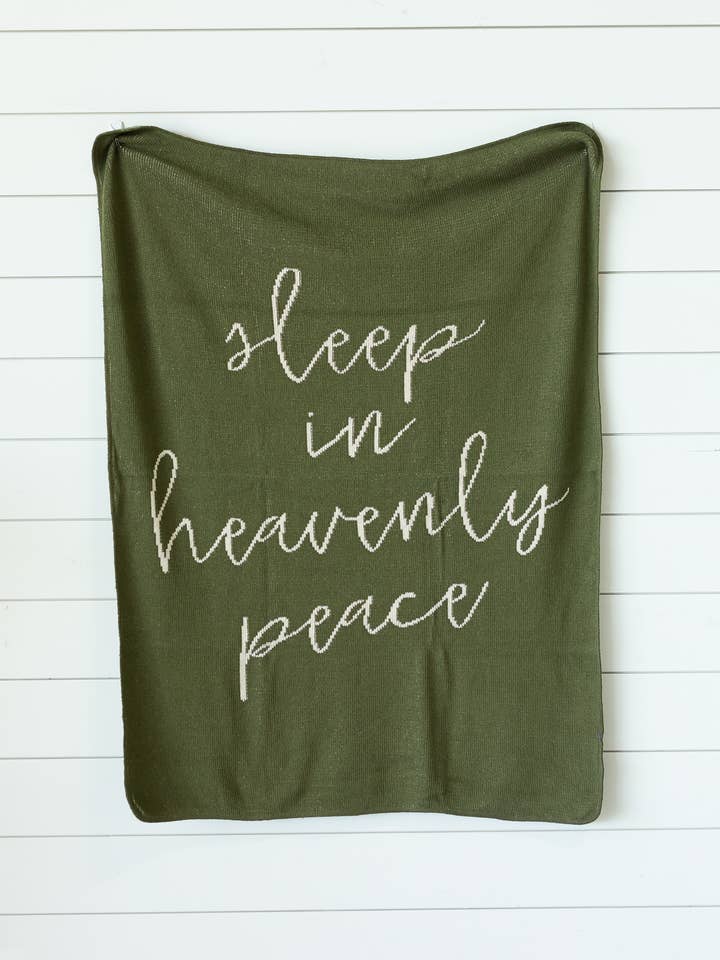 Manta tejida hecha en EE. UU. | Sleep in Heavenly Peace para venta al por mayor de Modern Burlap
