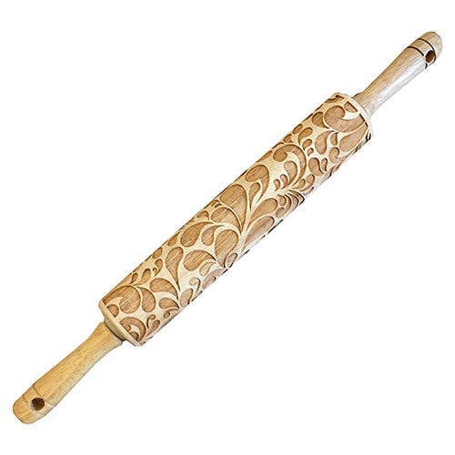 Sweet Rolling Pins - Wholesale Rolling Pin - Floral Swirl Embossed Rolling Pin – Baking & Crafting2