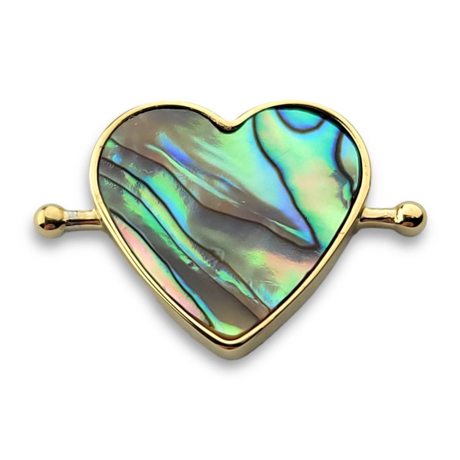 CONQUERing – Pedra/cristal espiritual por atacado – Abalone Shell Elemento de Cristal em Forma de Coração8