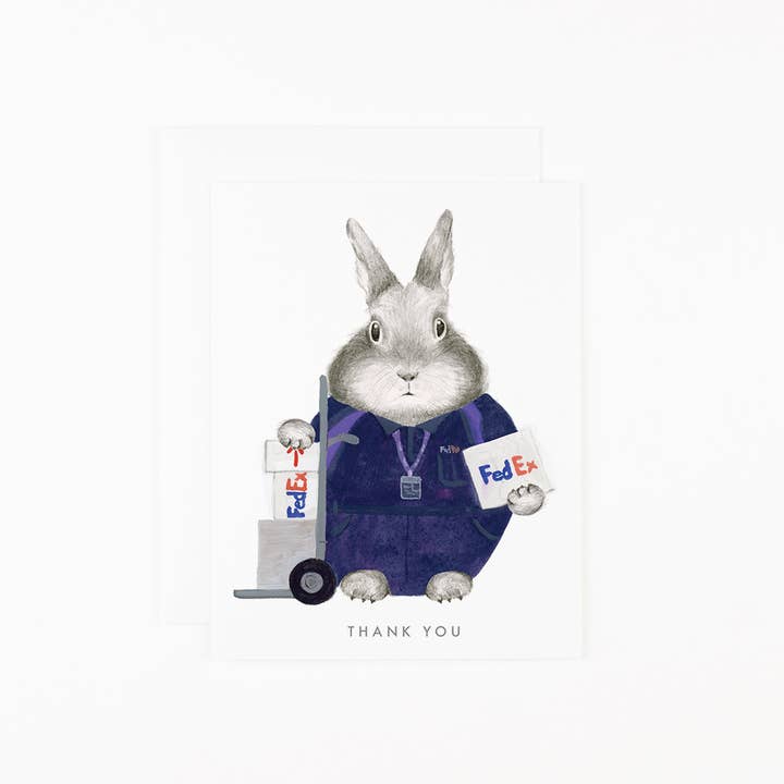 Dear Hancock - Wholesale Thank You Card - Essential Worker - FedEx Thank You