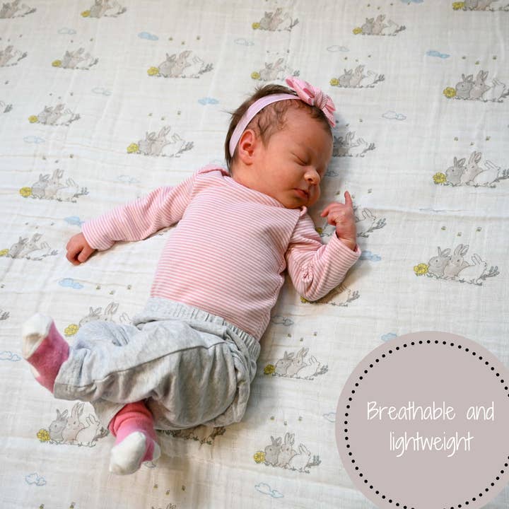 LollyBanks - Wholesale Swaddle - Baby - SomeBunny Loves You Baby Easter Swaddle Blanket