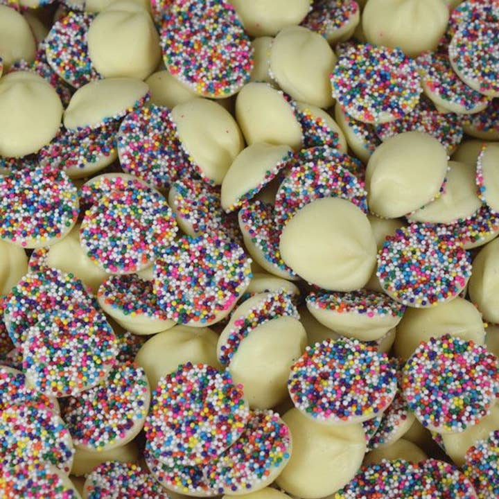 I Got Your Candy - Wholesale Chocolate Covered Sweets - Asher's White Chocolate Nonpareils Bag - 8lb