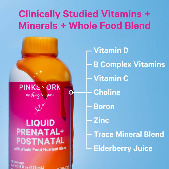Pink Stork - Wholesale Pre-Natal Supplement - Maternity - Liquid Prenatal + Postnatal2