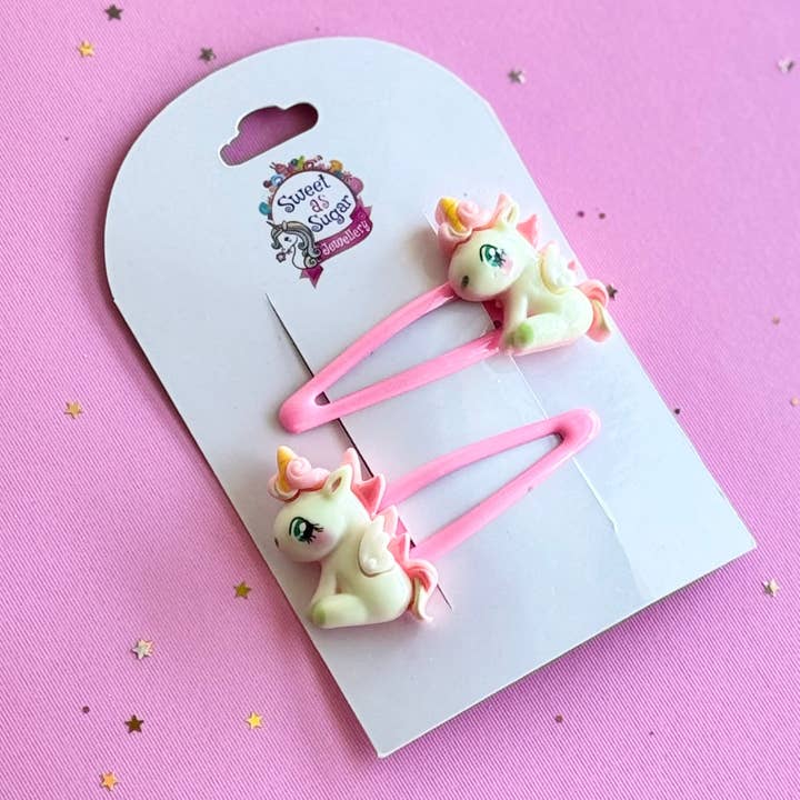 Hair Clip Pink Pony for wholesale by Sweet As Sugar Jewellery