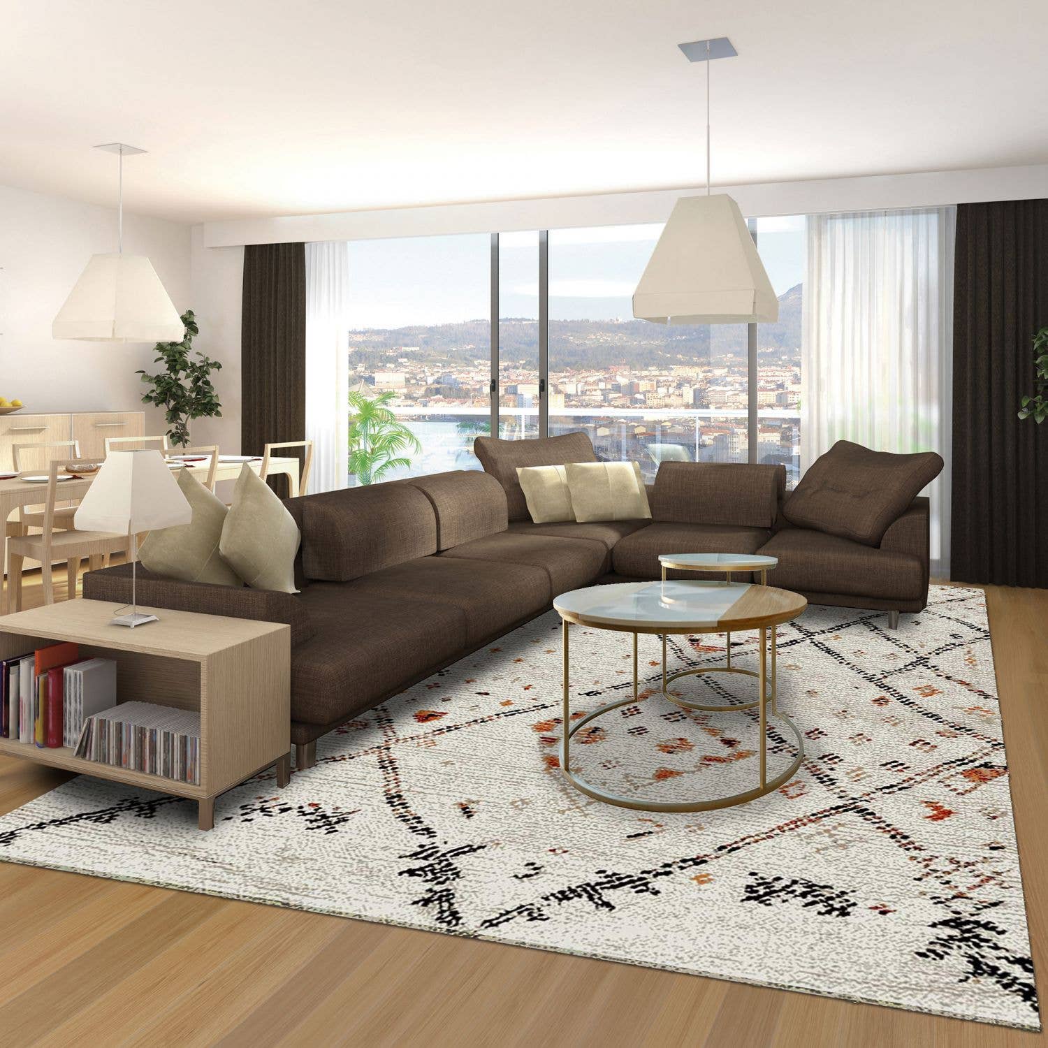 custard MOROCCO STYLE Oeko Tex Berber Rug for wholesale on Faire8