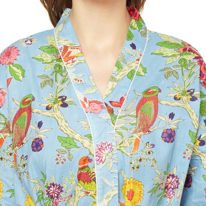 Linen Connections - Vendita all'ingrosso Vestaglia - Donna - Accappatoio kimono in cotone kimono Frida San Valentino GiftBird