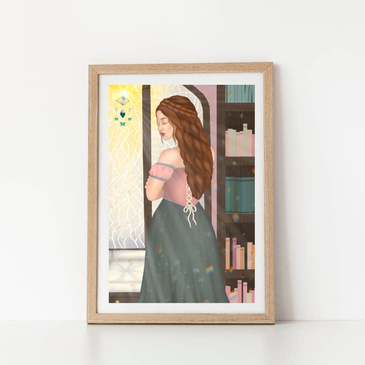 Reading Nook Art Print - A6, A5, A4, A3 Fantasy Wall Art for wholesale by Famjo Boutique