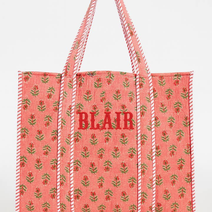 Pink Field Tote for wholesale by Erin Donahue Tice