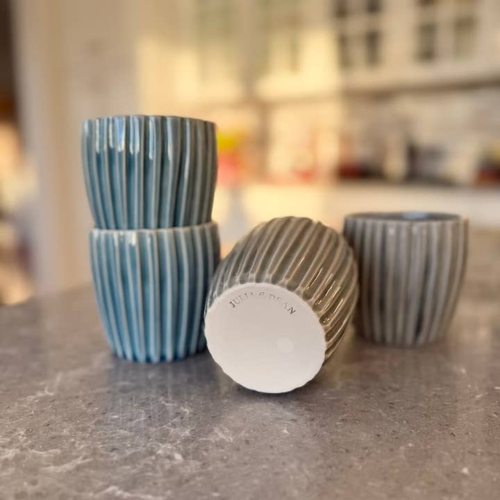 10 oz carved tumbler for wholesale by JULIA e. DEAN, Inc