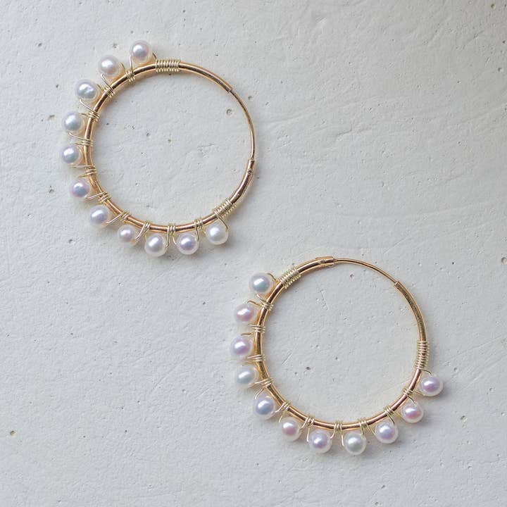 Flonia - Wholesale Hoop Earrings - Belladonna0