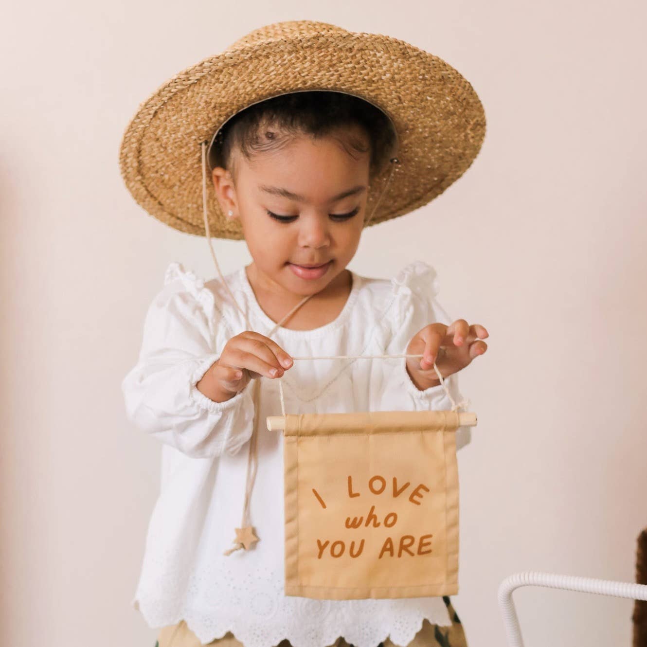 Imani + Kids by Imani Collective - Wholesale Sign - I Love Who You Are Canvas Hang Sign6