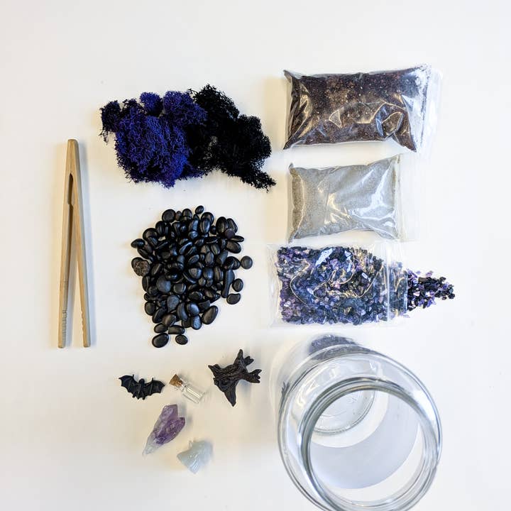 The Plant Supply - Wholesale DIY Craft Kit - Halloween DIY Terrarium | Fall Plant Craft Kit0