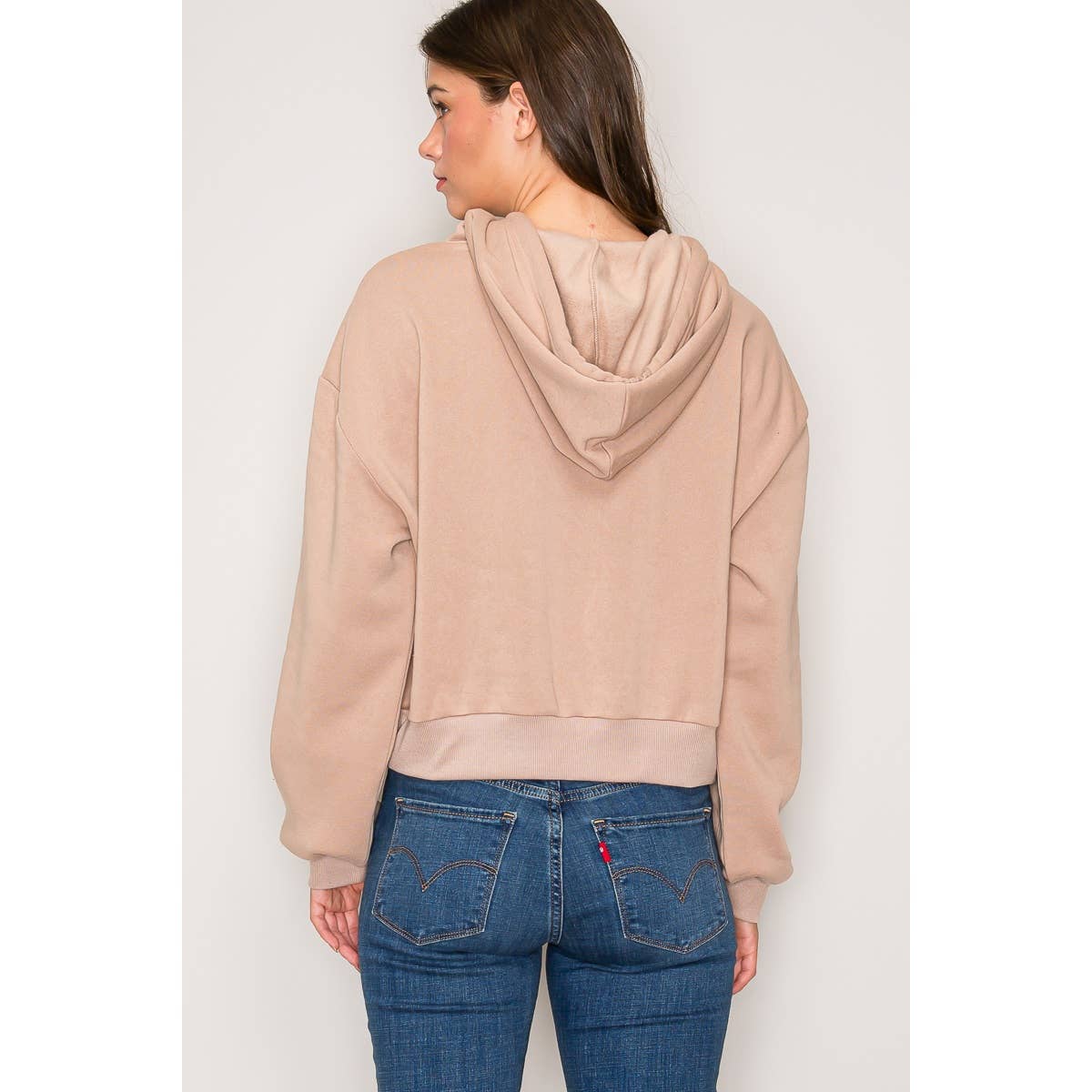 Popular 21 – wholesale Hoodie – Women's – Cropped Fleece Hoodie2