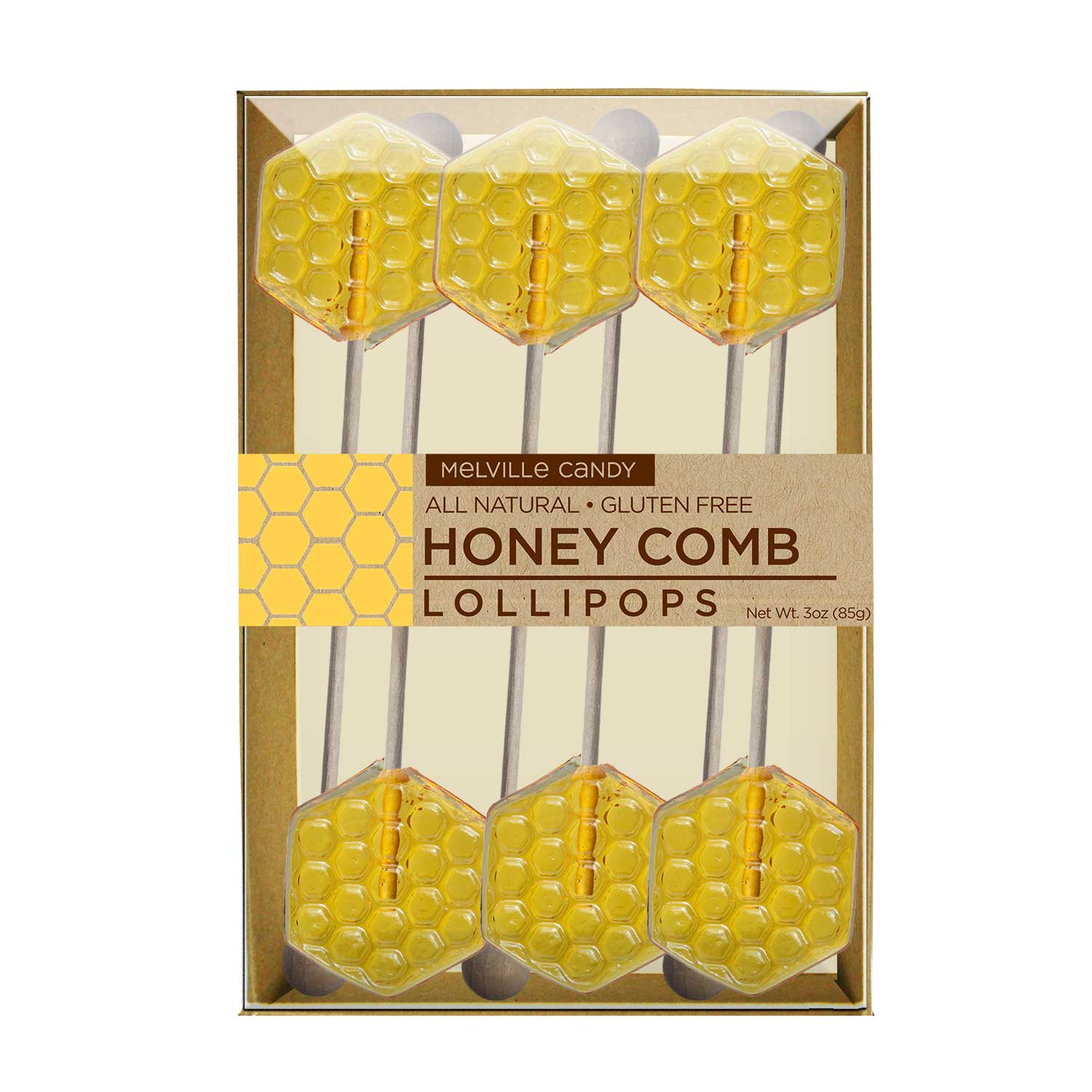 Melville Candy Company - Wholesale Lollipop - Honeycomb Honey Lollipops1