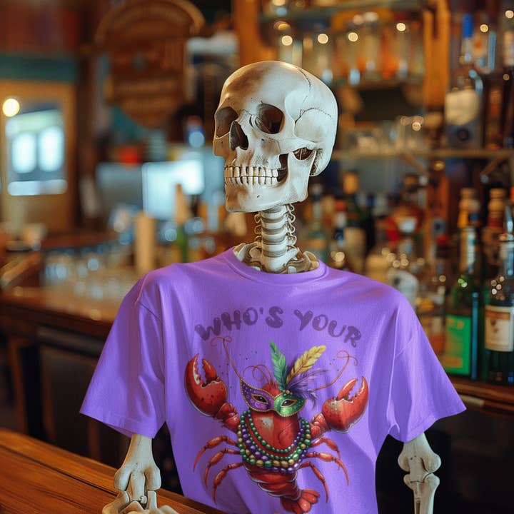 Mardi Gras whose your crawdaddy for wholesale by Hot Mess Apparel