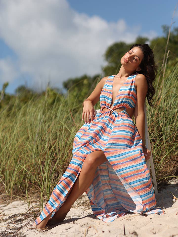 Salty Weekend - Vendita all'ingrosso Vestito - Donna - ABITO IN CHIFFON IBIZA1