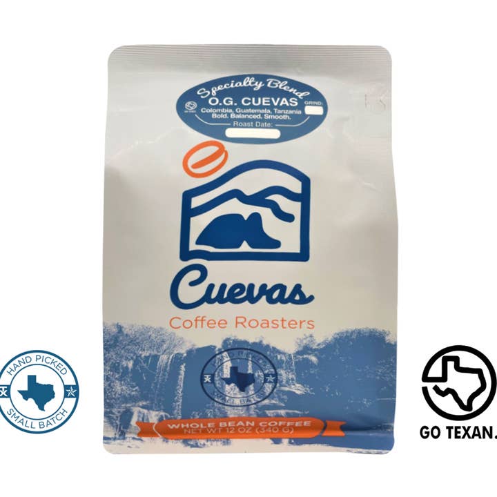 12 oz. O.G. Cuevas Blend for wholesale by Cuevas Coffee Roasters