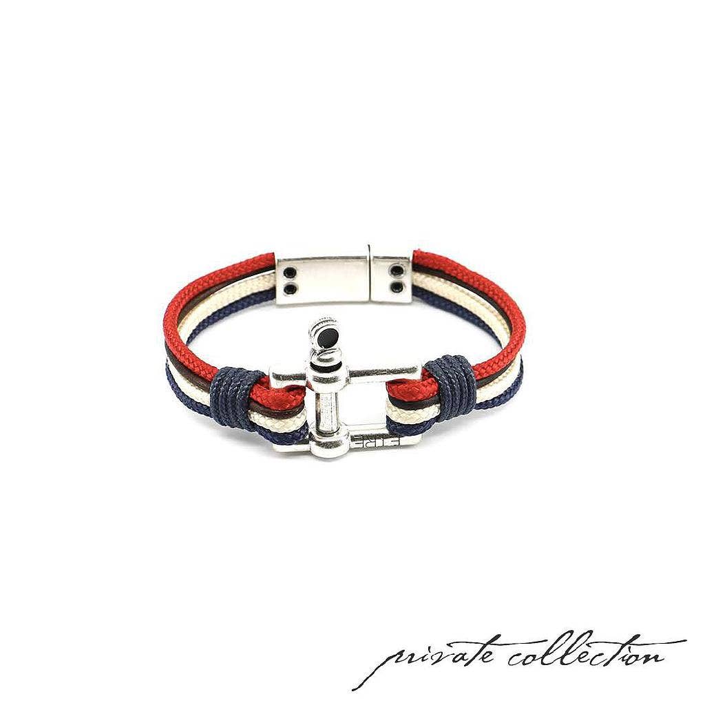 Être - Bracelets & Accessories - Wholesale Jewelry - Men's - Men's Bracelet | Le Rectangle - Rouge&Bleu0