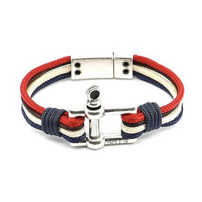 รtre - Bracelets & Accessories - Wholesale Jewelry - Men's - Men's Bracelet | Le Rectangle - Rouge&Bleu0