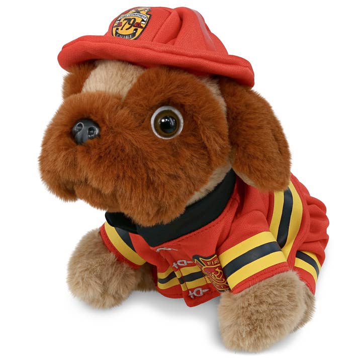 Plush Fireman - Super Soft Plush - Brown Pug Dog and other Purchase Wholesale plastic fireman hats. Free Returns & Net 60 Terms on Faire trending on Faire.