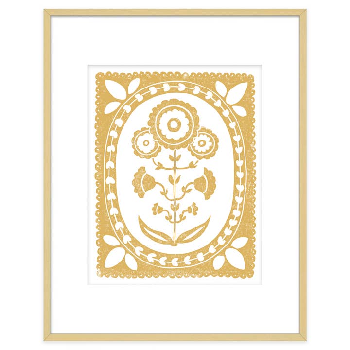 Mustard Yellow & White Daffodil Art Print Botanical Decor for wholesale by The Prints Princess