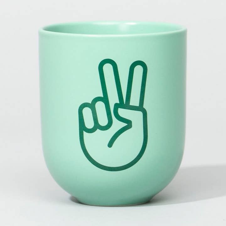 Peace - porcelain mug - matt for wholesale by FYNGERS