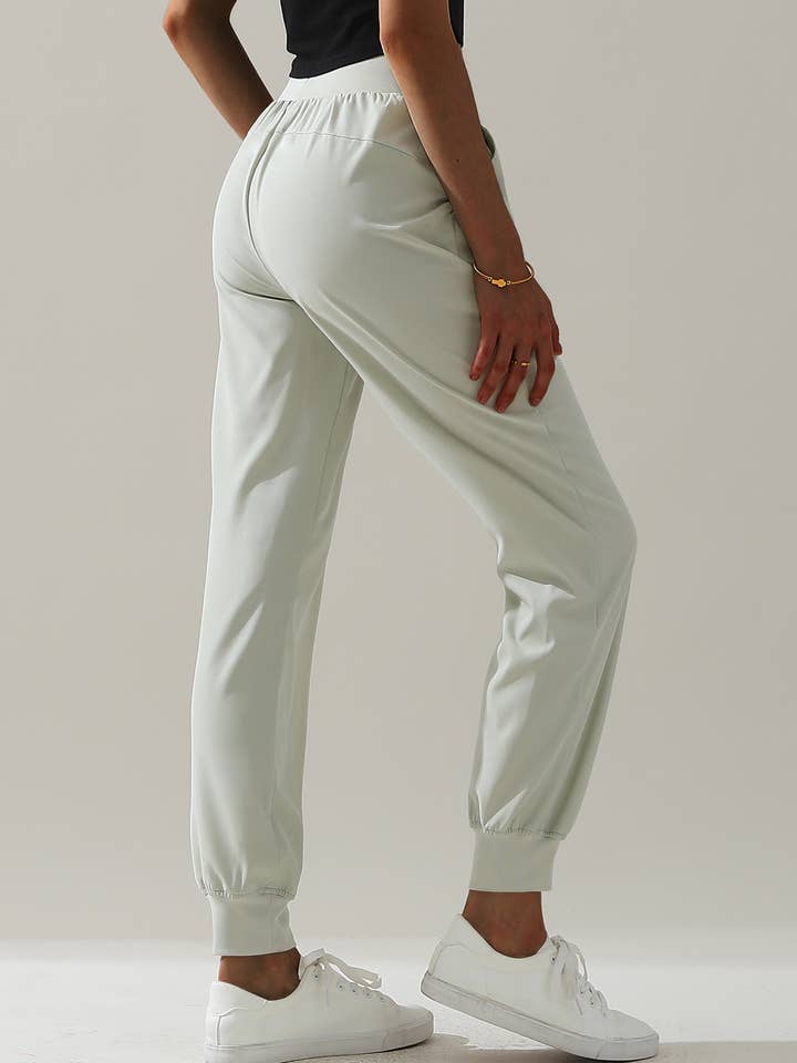 NINEXIS - Wholesale Pants - Women's - CWBLP423_Elastic Band Waist With Side Pocket Pants39