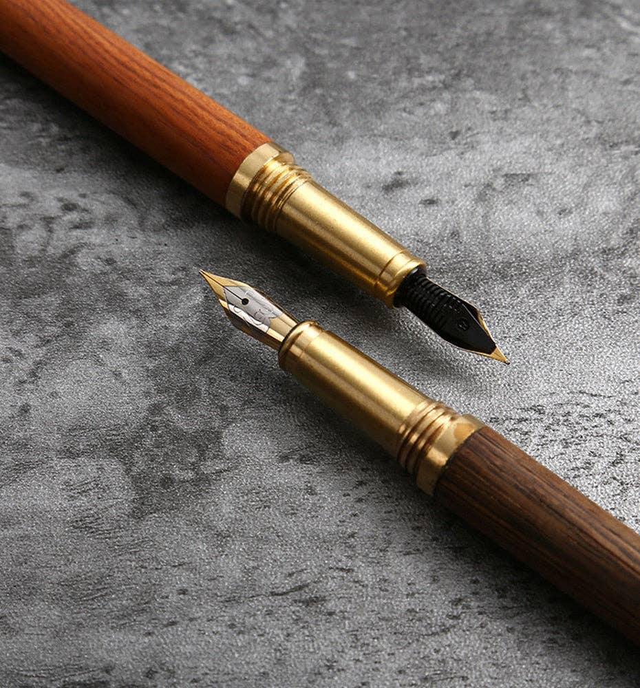 Wood Fountain Pens – wholesale Pennor – Handgjord trä- och mässingsfyllepenn | The Hemmingway6