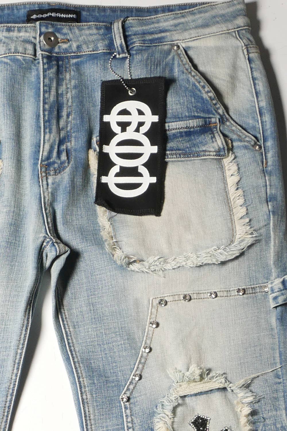 Cooper 9 - Wholesale Jeans - Men's - 507 Cross Wide Cargo Jeans Light Wash3