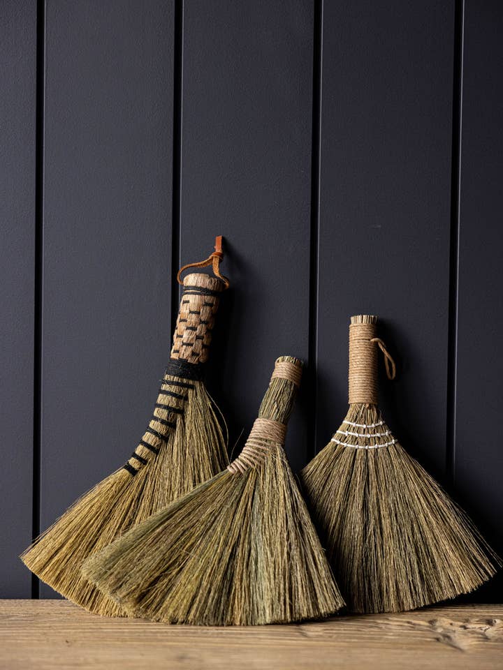 Soft Woven Handle Brooms for wholesale by Luxe B Co
