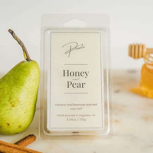 Honey and Pear Wax Melt for wholesale by Prenti - Luxury, Non-Toxic Home Fragrance