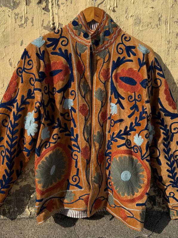 bhavnas boutique - Wholesale Jacket - Women's - Bohemian Style Coat Embroidery Cotton Suzani Coat Jacket 8