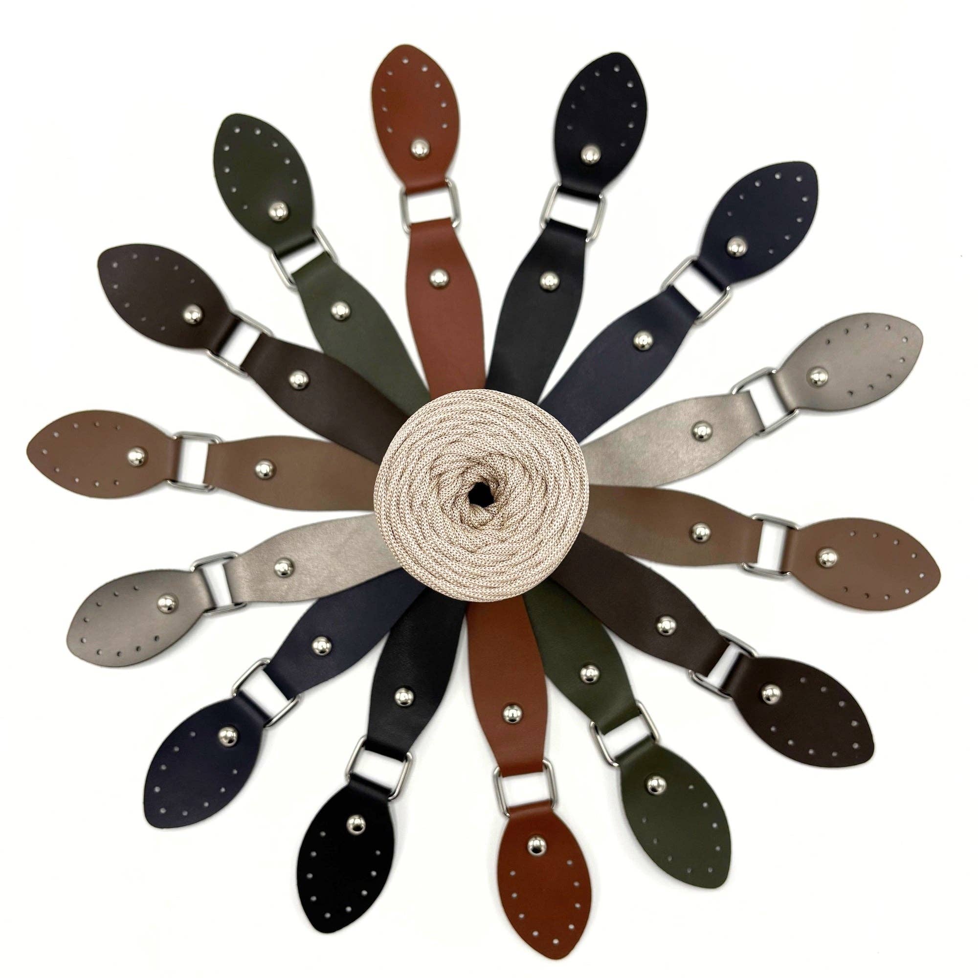 Sensy - Vendita all'ingrosso Attrezzi per lavoro a maglia/uncinetto - Manico per borsa in pelle PU (43 cm) (2 pezzi)14